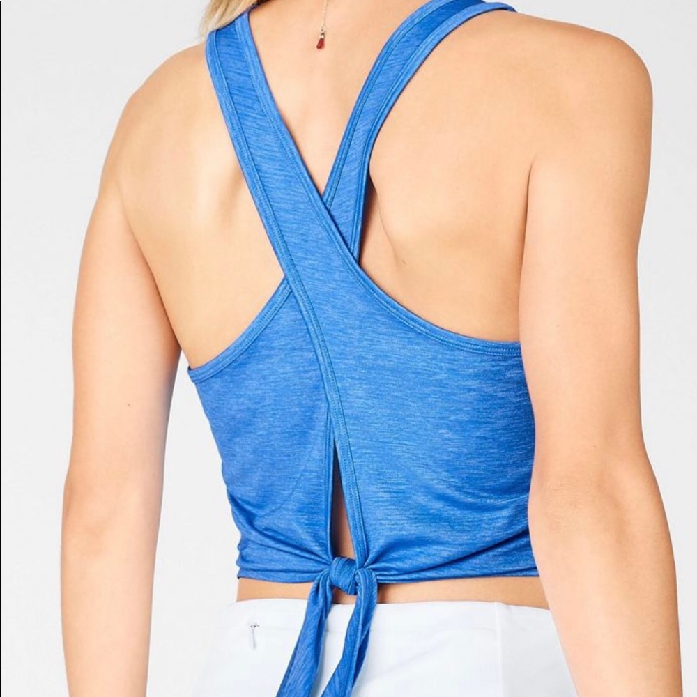 Fabletics Bea Tank - NWOT- 2x - Royal Heather Blue